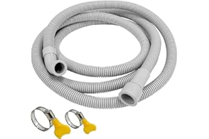 BigHead DD67-00059A DD81-02331A Dishwasher Drain Hose with Clamp (9.3Ft) Compatible with Samsung Dishwashers Replaces DD81-02