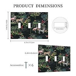 Decorative Switch Plate Covers Wild Jungle Animals