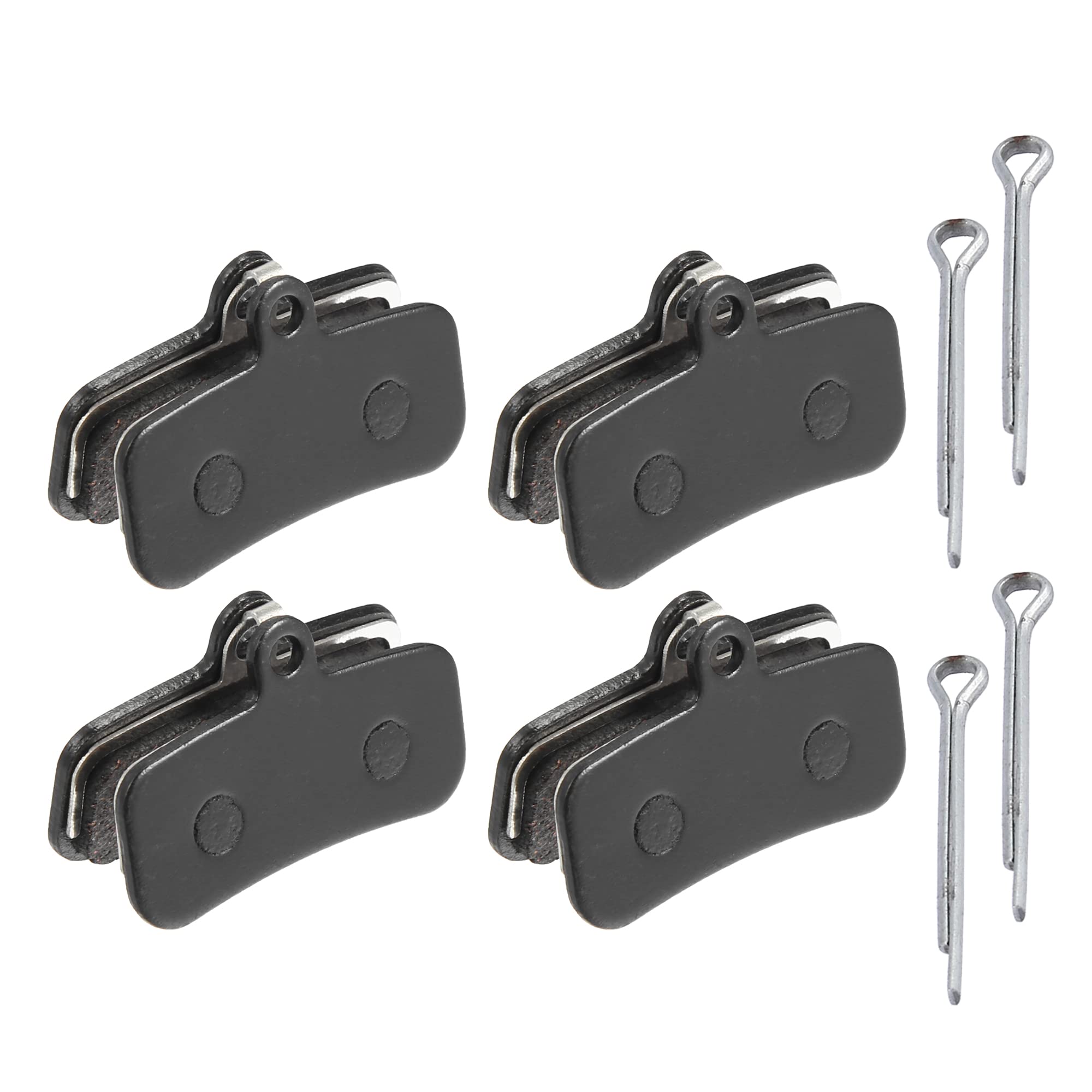 X AUTOHAUX 4 Pair Semi Metal Disc Bike Brake Pad W/Split Pin for SHIMANO Saint