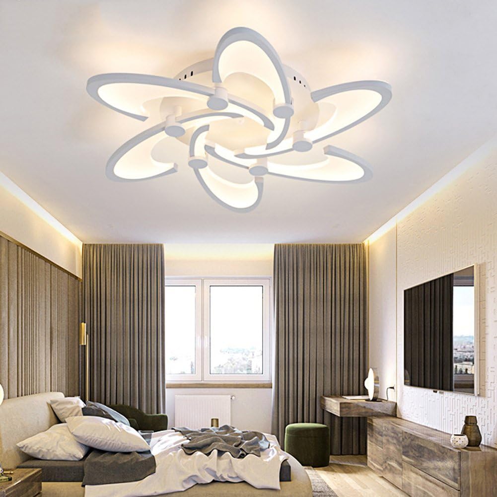 Modern Dimmable White Metal Acrylic Ceiling Light Bedroom Lamp Interior Lighting Ceiling Lamp For Living Room Bedroom Lamp Children S Lamp Ceiling Lights O 67 Cm 60 W Amazon Co Uk Sports Outdoors
