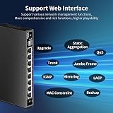 NICGIGA 8 Port 2.5G Web Smart Managed Ethernet Switch 10Gbps SFP Uplink NAS PC view 3