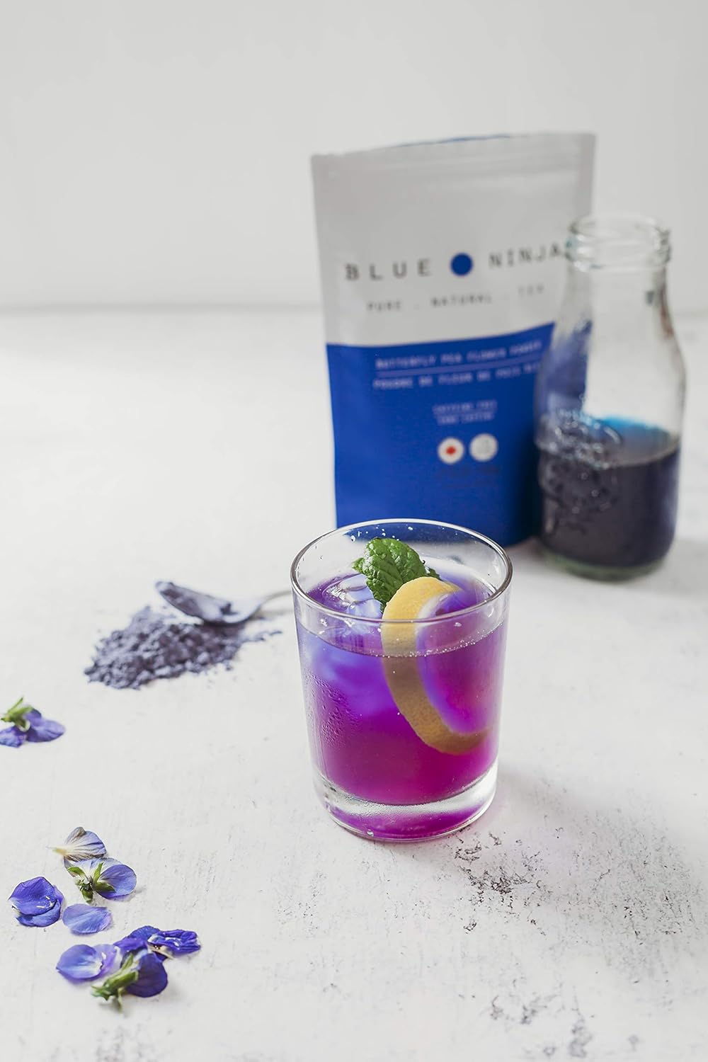 Blue Ninja By Matcha Ninja 100 Pure Wild Harvested Butterfly Pea Flower Powder Amazon Com Grocery Gourmet Food