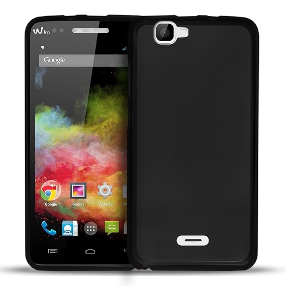 Conie Basic Cover kompatibel mit Wiko Rainbow, Silikon Rückschale mit Druckknöpfe und Rutschfeste Oberfläche Schutzhülle in S