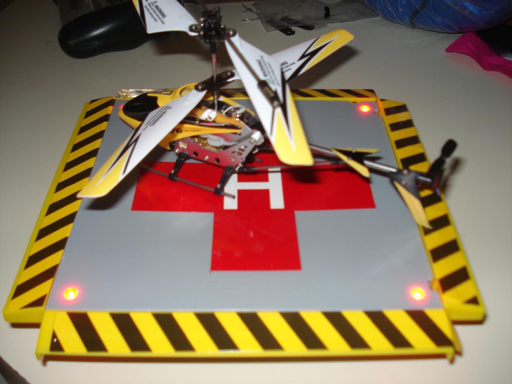Remote Control Helicopter Landing Pad LED Lights Installed Suitable