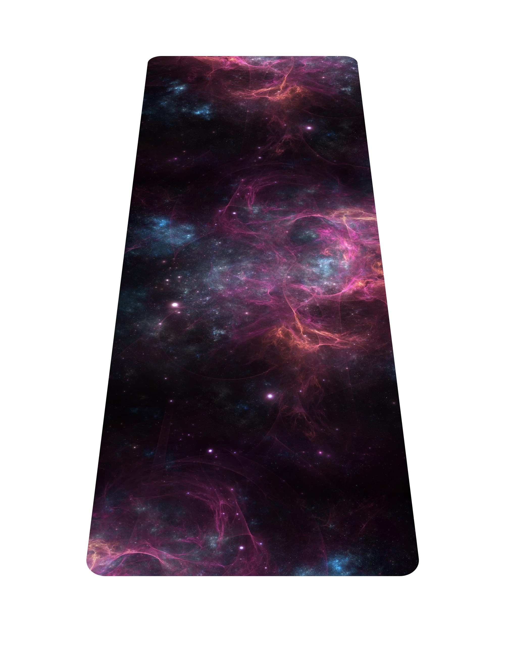 Photo 1 of nuveti Printed Travel Yoga Mat-1/16 Inch Thick Non Slip Fitness Workout Mat with Carrying Bag, Foldable Lightweight Suede & Natural Rubber Yoga Mat for Yoga Pilates and Fitness 72" L x 24" W x 1.5mm