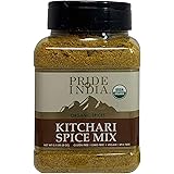 Pride Of India - Organic Indian Kitchari Spice Seasoning - 8oz (227gm) Sifting Jar - Make Perfect Tasting Rice & Lentil Pilaf
