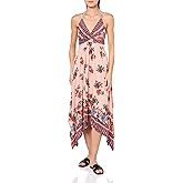 Angie Womens Angie Women's Twist Front Keyhole Spaghetti Strap Dress