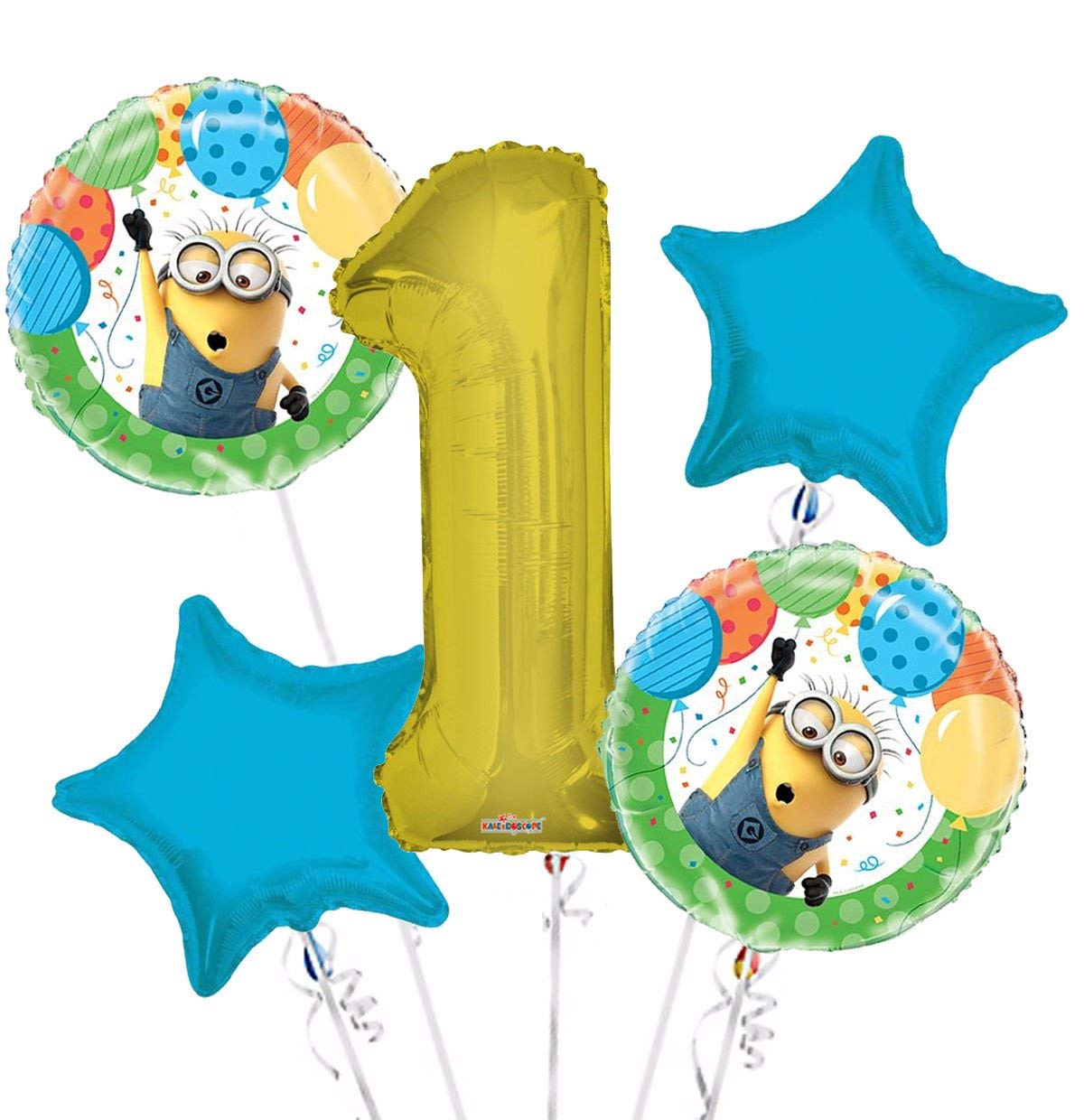 Amazon Com Minions Despicable Me Balloon Bouquet 1st Birthday 5