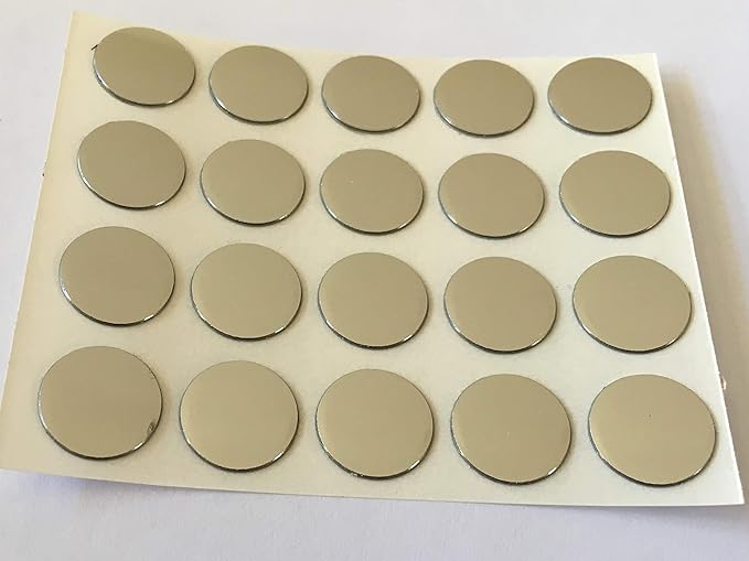 20 Chrome Self Adhesive Stick on Screw Hole Cap/Covers 13mm Amazon.co