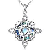 Hancock Witches Knot Necklace 925 Sterling Silver Celtic Knot Pendant Irish Jewelry Gift for Women Men