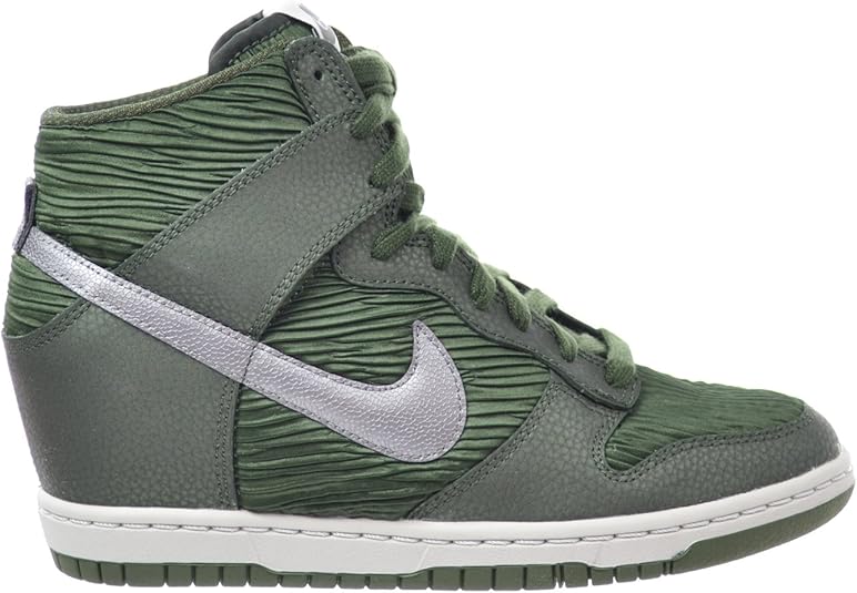Amazon.com | Nike Dunk Sky Hi Women's Shoes Carbon Green/Metallic Pewter Silver 528899-302 (7 B 