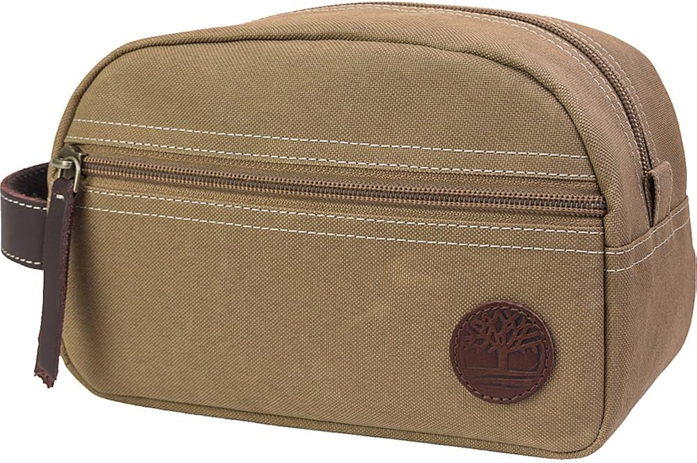 NEW Genuine TIMBERLAND Mens Canvas Toiletry Wash Gym Bag Travel Flight