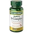 Vitamin B Complex by Nature's Bounty, Super B Complex Vitamins w/ Vitamin C for Immune Support & Folic Acid, 150 Tablets