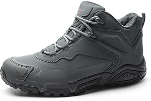 NORTIV 8 Men's Waterproof Hiking Boots Lightweight Mid Ankle Trekking Trails Outdoor Boots