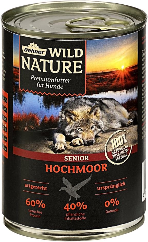Dehner Wild Nature Senior Dog Food High Moor, 400 g (Pack of 6) - Image 3