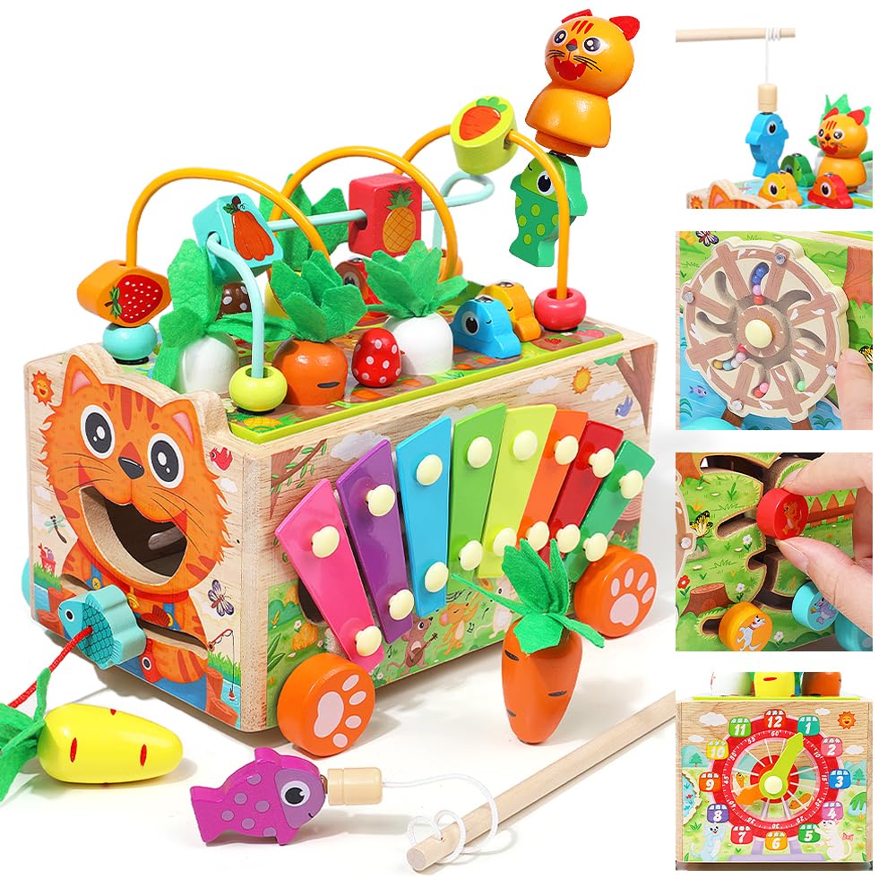 Wooden Montessori Toy Gifts for 2 3 4 Years Old Toddler Girls Boys ...