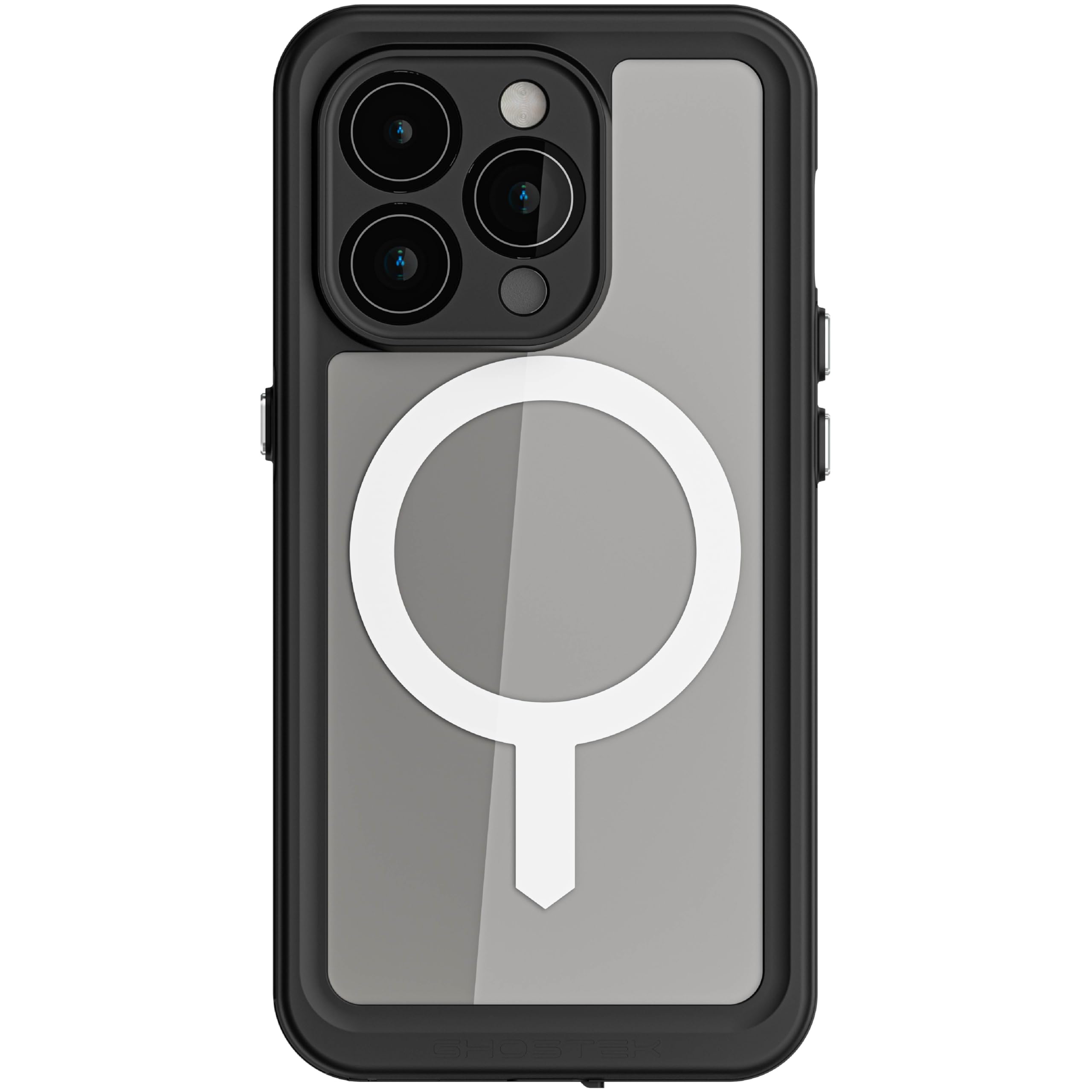 Ghostek Nautical Slim Waterproof Case for Apple iPhone 15 Pro - Built-in Screen & Camera Lens Protector, Compatible with MagSafe (6.1 Inch, Clear)