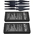 XDJXWJN 2PCS 1100mAh Tello Battery & 4 PCS Propeller for DJI Tello RC Quadcopter