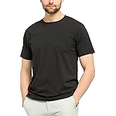 Fishers Finery Men's Soft Cotton Modal Crew Neck Pocket Tee