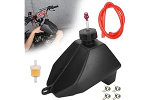 MTATCN Motorcycle Gas Tank with Threaded Cap for 50cc 70cc 90cc 110cc 125cc Coolster 3050C 3125R Taotao ATA 125D 110B Boulder B1 Vitacci Roketa HAWK Ice bear Mountopz JCL Yamoto ATV Quad 4 Wheeler