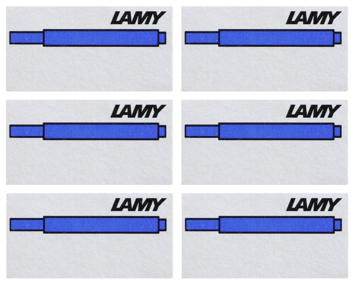 Lamy Tintenpatronen Ink cartridges blue - set of 6 packs