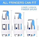 Sopito Finger Splints 3PCS Metal Aluminum Breathable Adjustable Blue view 6