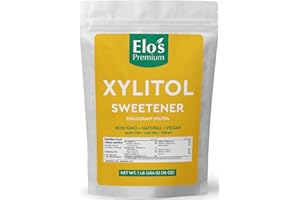 Elo’s Premium Xylitol (1lb) | Packaged In Canada| 100% All-Natural Food Grade Sugar Alternative| Non-GMO, Kosher and Halal Fr