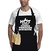 Funny Cooking BBQ Grilling Gifts for Men, Chef Aprons with Pockets, Birthday Valentine's Father's Day Christmas Gifts for Husband, Dad, Boyfriend
