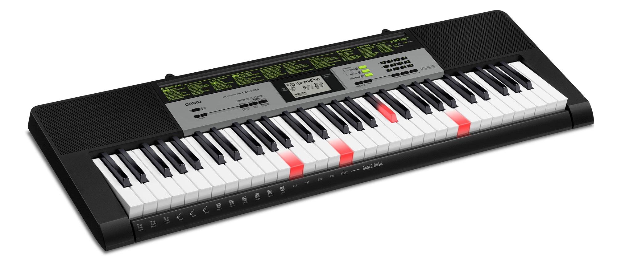 Casio LK 135 Review Portable And Shiny With Lighted Key Keyboard