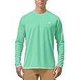 Roadbox Mens UPF 50+ UV Sun Protection Shirts Outdoor Long Sleeve SPF Rash Guard for Fishing Hiking Swimming Running