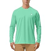 Roadbox Mens UPF 50+ UV Sun Protection Shirts Outdoor Long Sleeve SPF Rash Guard for Fishing Hiking Swimming Running