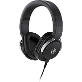 Yamaha HPH-MT8 Monitor Headphones, Black | 45mm CCAW drivers with closed-back design and 15Hz-28kHz range for monitoring, recording and mixing