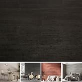 SINGULARWOOD Soft Stone Wall Tiles,Flexible Rock Panels for Walls | For Interior and Exterior use,Travertine materials,15pcs/26.46 sq ft,Ebony Black