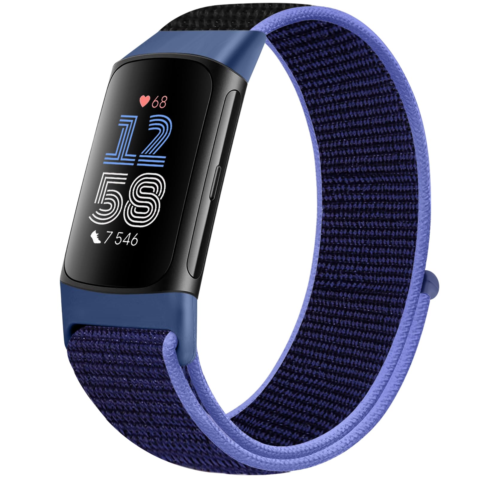 Runostrich Sport Loop Nylon Watch Straps Compatible with Fitbit Charge 6/Charge 5 for Women Men, Adjustable Breathable Replacement Soft Nylon Loop Wristband for Fitbit Charge 6/Fitbit Charge 5 — image 1