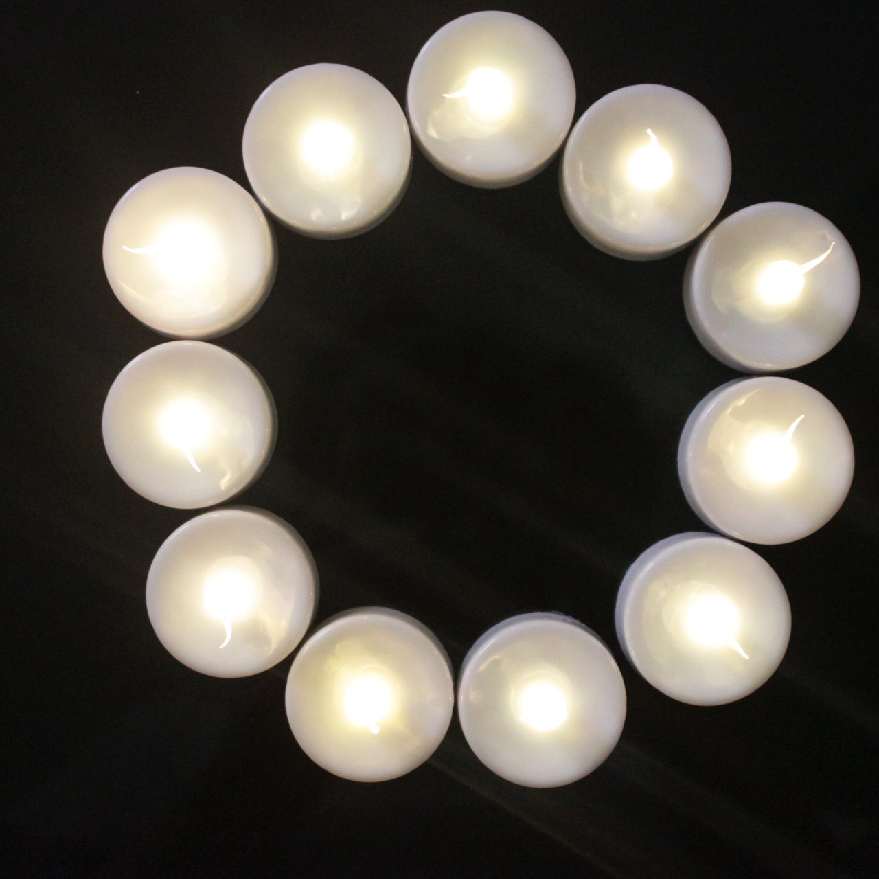 Innovator High Capacity Battery Powered Led Flameless tealight Candles ,with Remote and Timer for Outdoor, Indoor, Thankgiving Days, Christmas Day (Warm White 12pcs)