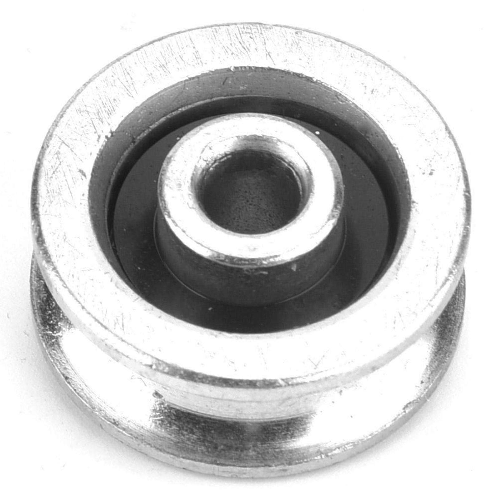 Pulley Roller Wheel U Groove Round Bottom Bearing Track Roller Wheel High Strength Bearing Wheel Guide Pulley Rail (48mm)