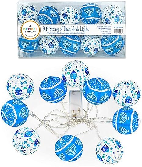 Amazon Com 10 Hanukkah Led Battery Powered 3 Mini Round Lantern