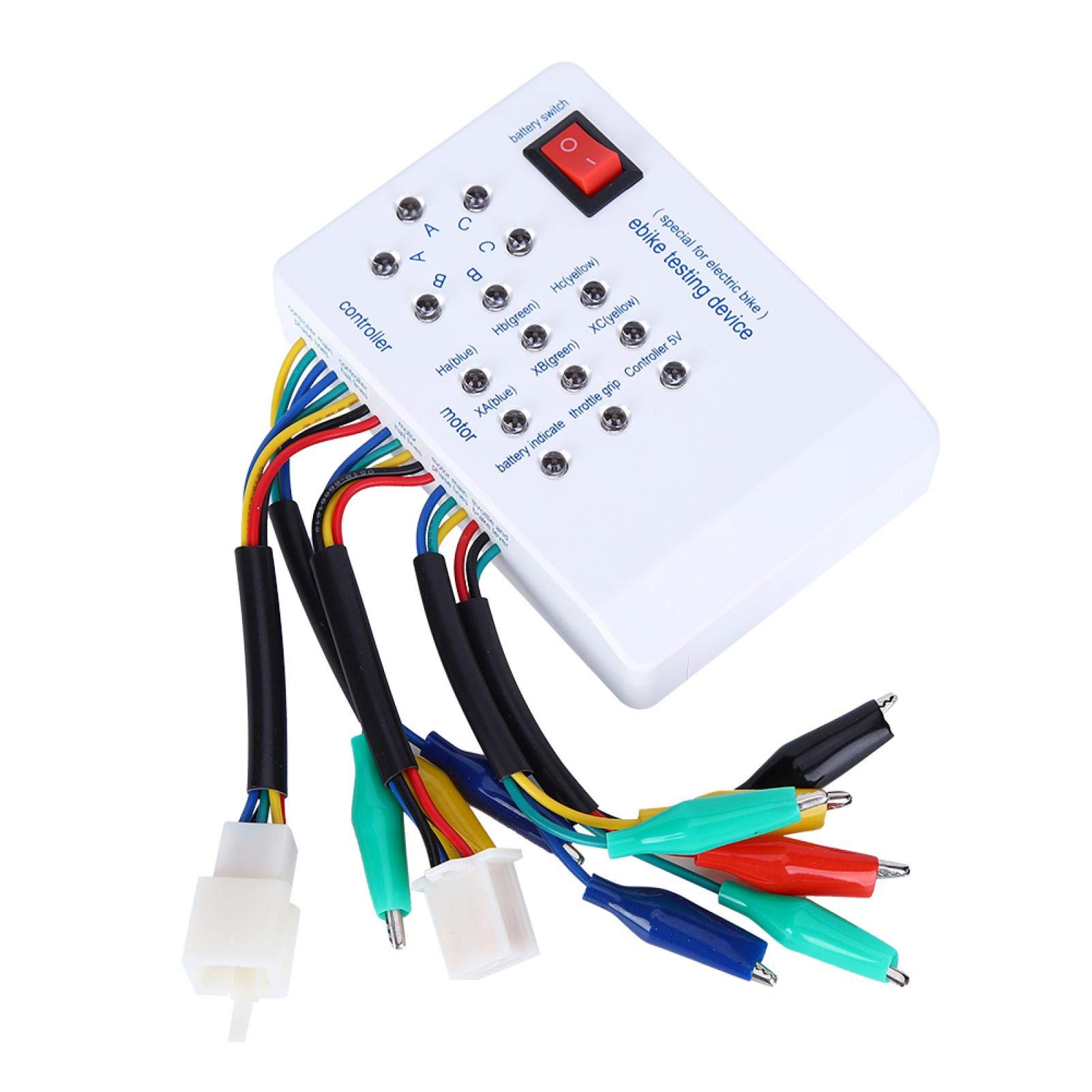 Tomantery Electro Car E‑Bike Brushless Motor Controller Tester, High Efficiency Brushless Motor Tester with 1 X English Manual for Scooter for E‑Bike