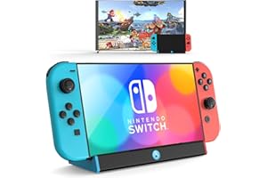 FOPHMO TV Dock Station for Nintendo Switch/Switch OLED Support 4K@60Hz HDTV Output with C Port/USB 3.0, Replacement for Official Switch Dock（No Power Cord Included, No Compatible with Switch 2）