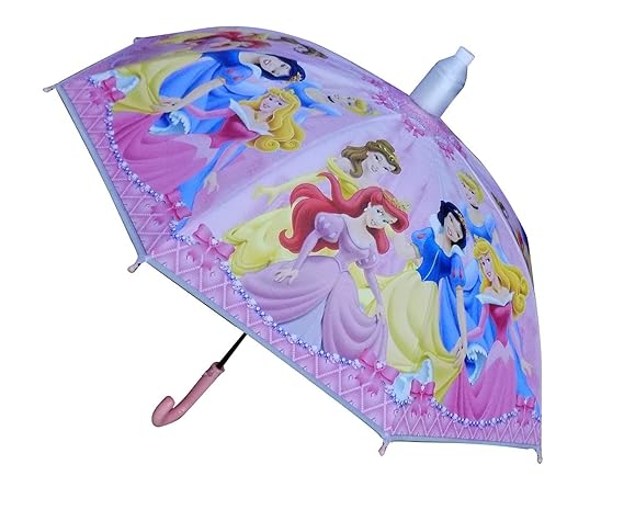 Folding Umbrella for Sun UV Protection, Rainy Season, Summer and Travel Wear Use Umbrella for School Kids and Adults, Multicolor, Pack of 1 (Kids Girls)