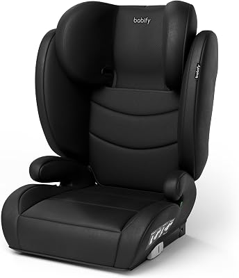 FlexiFit Basic Silla de Coche para Bebés - Grupo 2/3 (15-36 kg), ISOFIX, Reposacabezas 13 Posiciones, Plegable, Funda Lavable, ECE R129, Negra