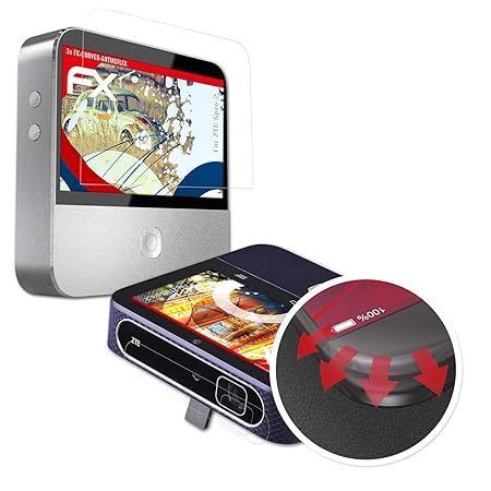 atFoliX Schutzfolie passend für ZTE Spro 2 Folie, entspiegelnde und Flexible FX Displayschutzfolie (3er Set)
