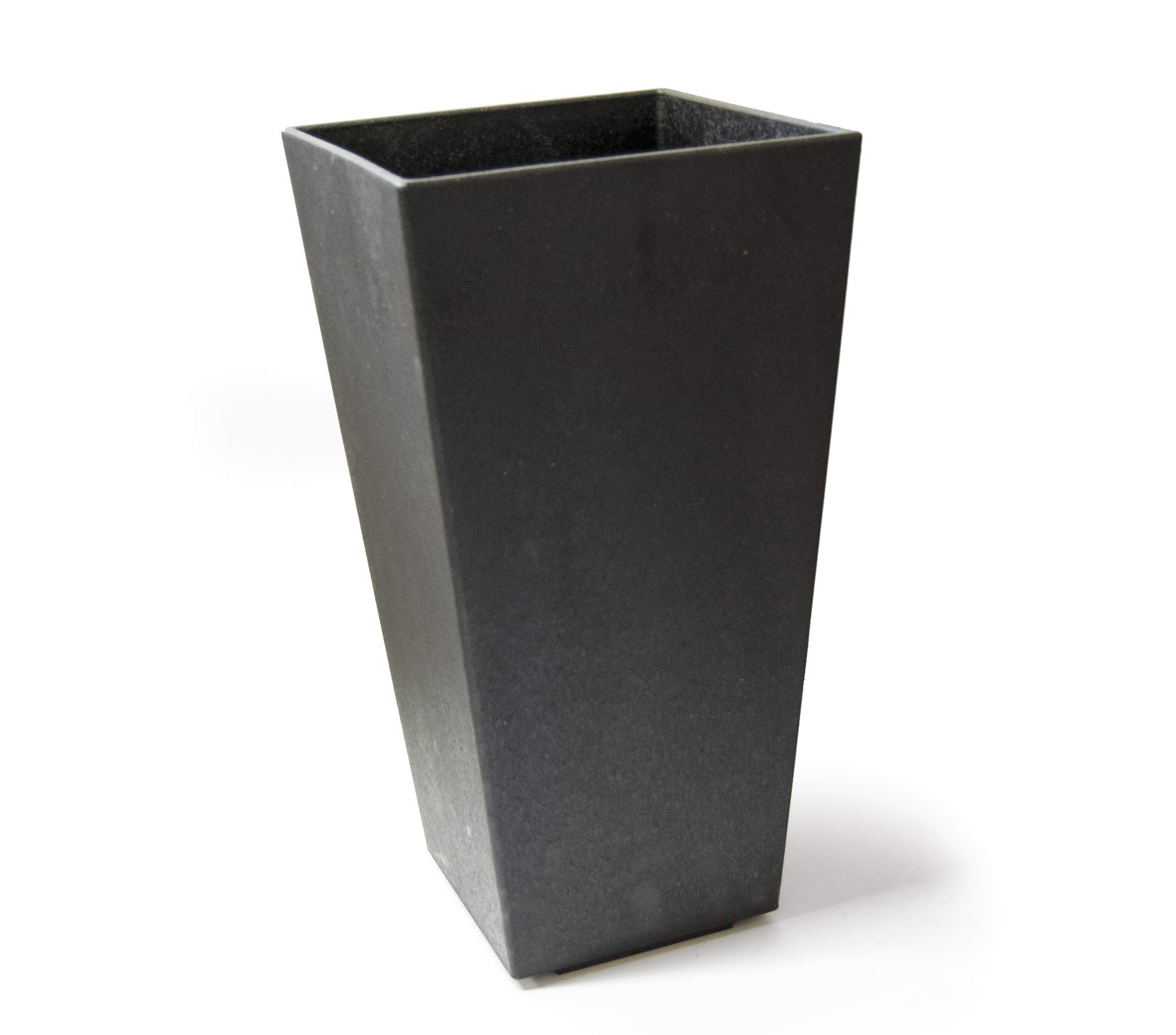 ECO GARDEN 50cm Sonata Recycled Rubber Plant Pot Slate