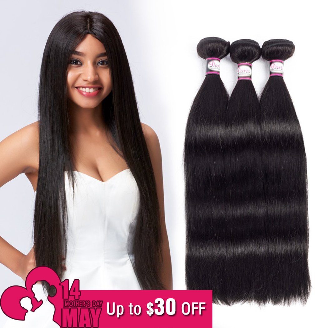 8a Brazilian Straight Virgin Hair Bundle Deals 3pcs 20 22 24 Inch
