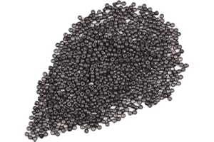 500 Pcs 3.0mm Silicone Nano Beads Hair Extensions Beads Copper Nano Ring for Hair Extensions (Dark Brown)