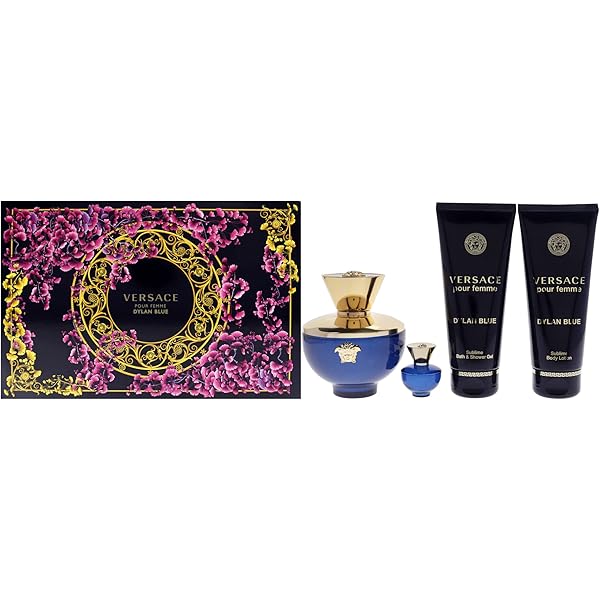 Amazon.com : Versace Dylan Blue 4 Piece Gift Set for Women
