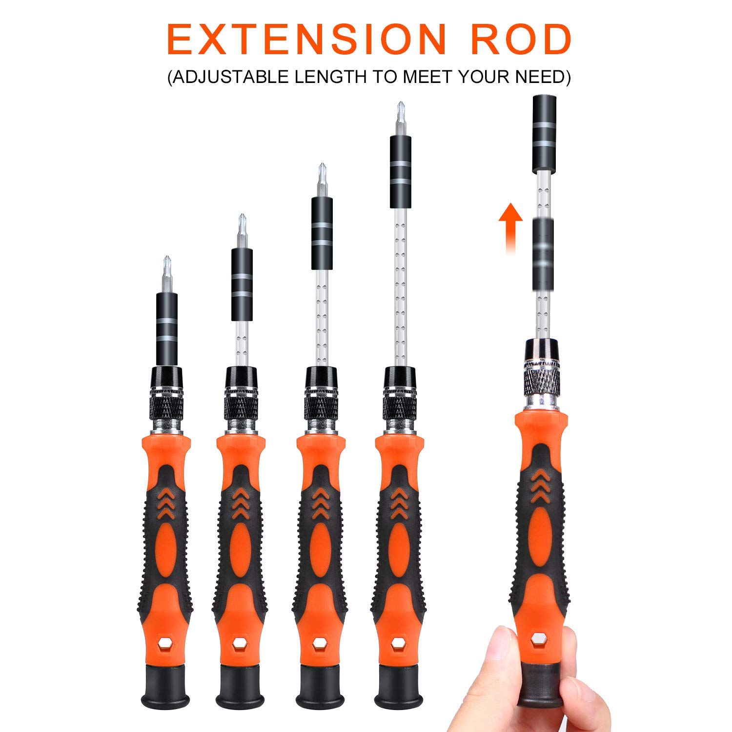 Gocheer Schraubendreher Set Klein，115 in 1 Schraubendreher für Handy Präzisionsschraubendreher Set für iPhone,Laptop,Tablet,Uhren,Kamera,Elektronik Set