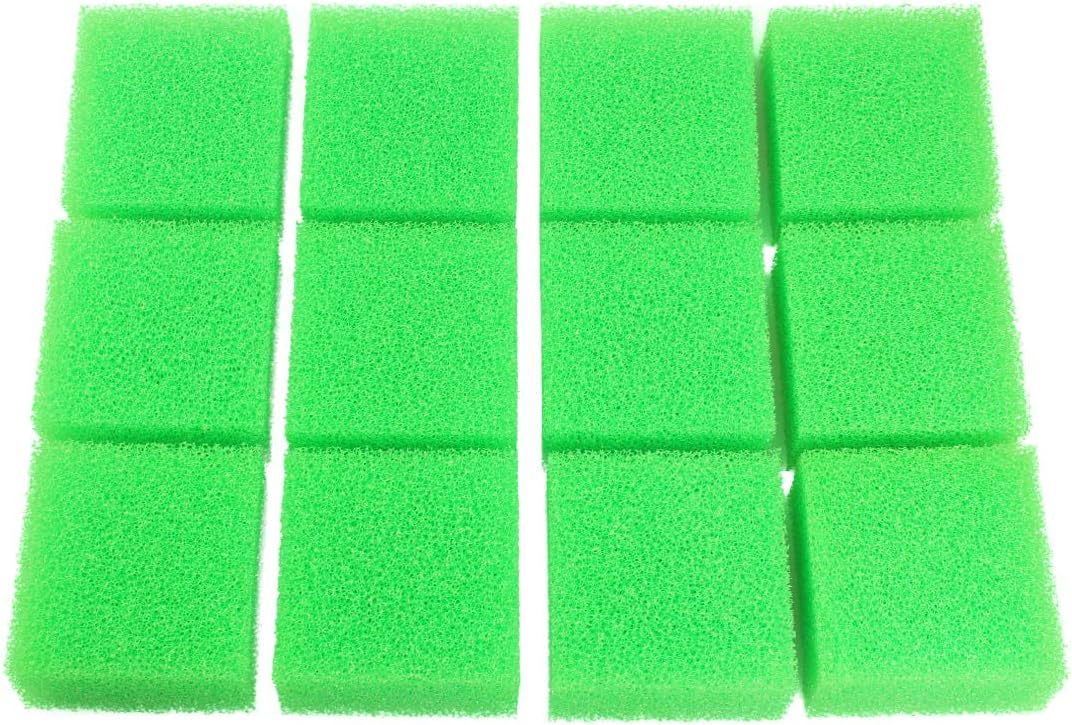 INGVIEE Pack of 12 Compatible Nitrate Aquarium Filter Sponge for Juwel Compact/Bioflow 3.0