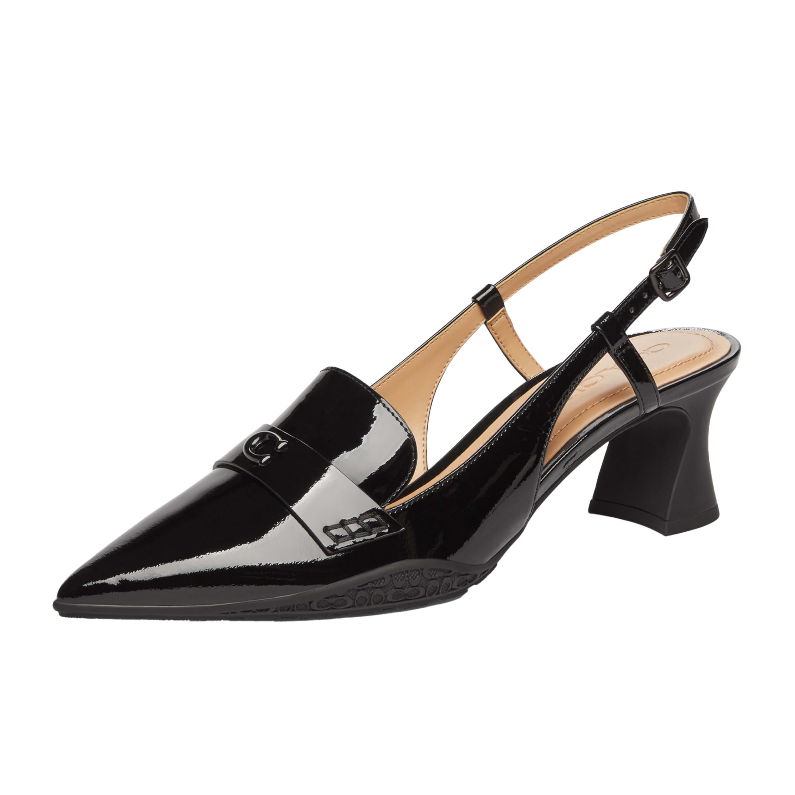 Coach Women’s Nikola Slingback Pump, Black, 7.5