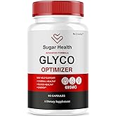 SugarHealth Glyco Optimizer - Official SugarHealthy Premium Supplement Pills, All Natural SugarHealth Advanced Formula Glyco Support Wellness & Overal Health Review, 60 Capsules for 1 Month